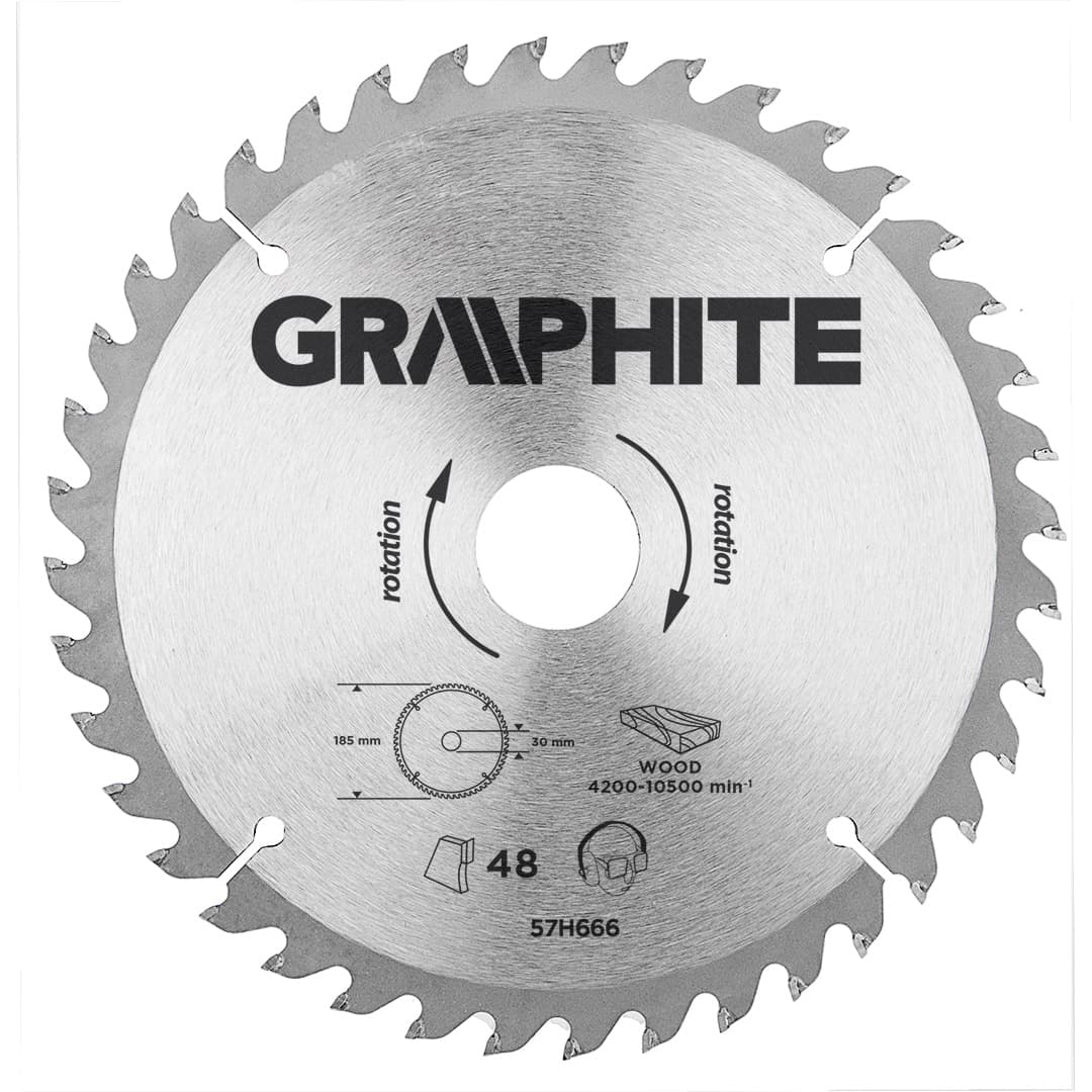 List krožne žage GRAPHITE, vidia, 190 x 30 mm, 40 zob