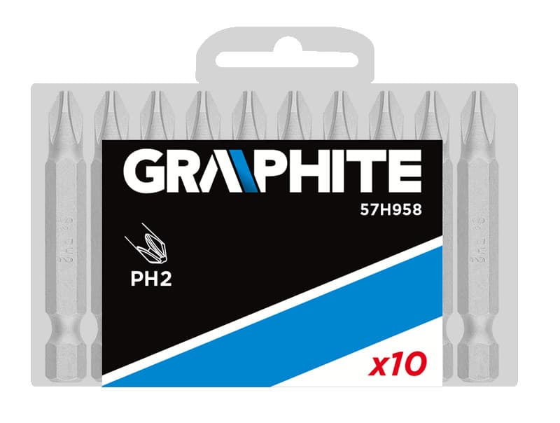 GRAPHITE Nastavki za vijačnik PH2 x 50 mm, komplet 10 kosov 2