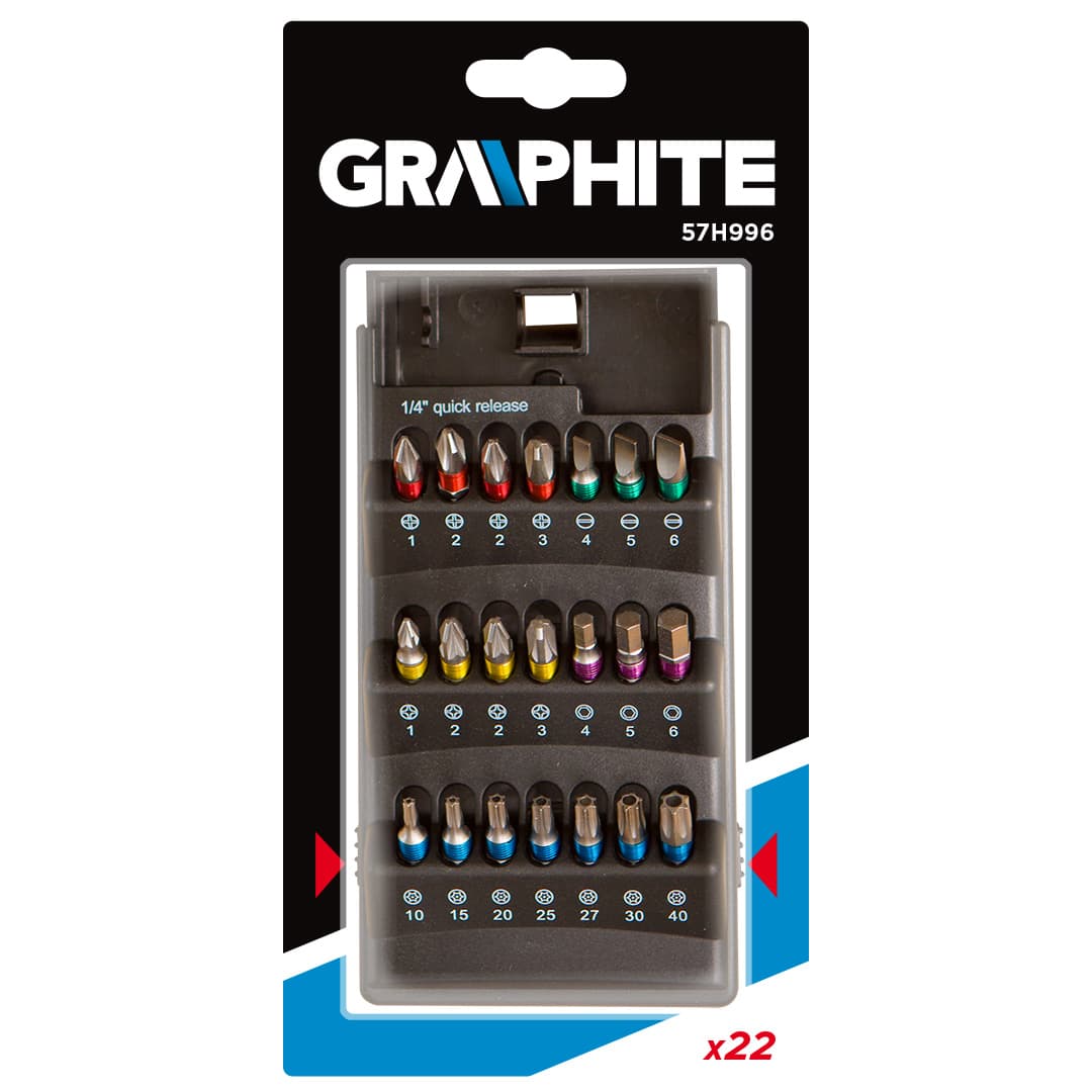 GRAPHITE Set nasadnih ključev, 22 kos 3