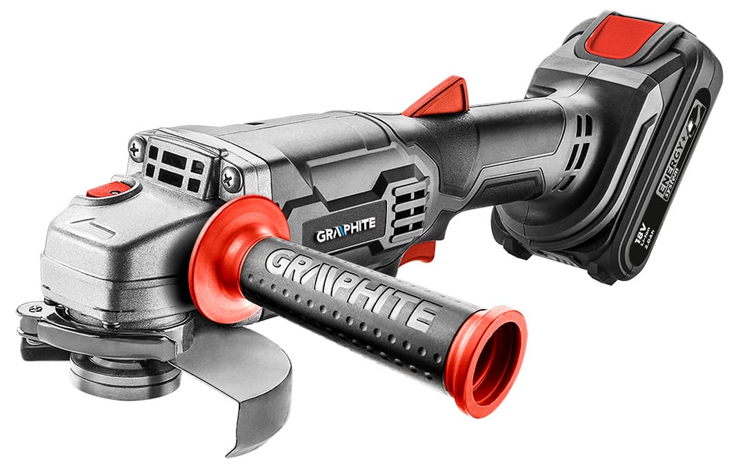 Akumulatorska kotna brusilka GRAPHITE Energy+ 18V, Li-Ion, 115 mm 7