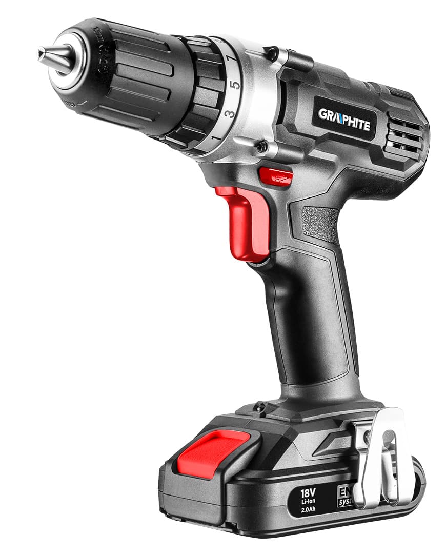 Akumulatorski vrtalnik-vijačnik GRAPHITE Energy+ 18V, Li-Ion, 13 mm 8