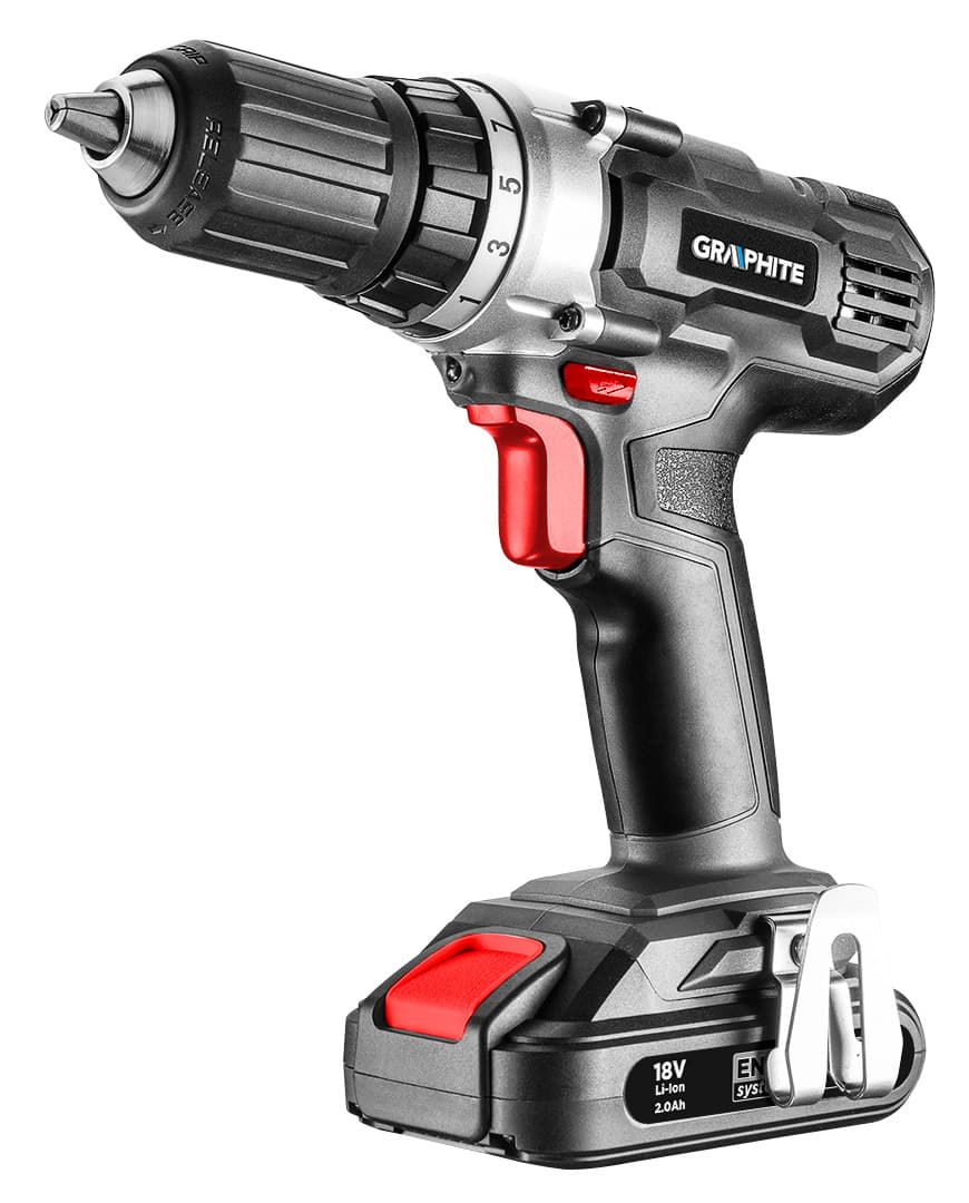 Akumulatorski vrtalnik-vijačnik GRAPHITE Energy+ 18V, Li-Ion, 13 mm 6