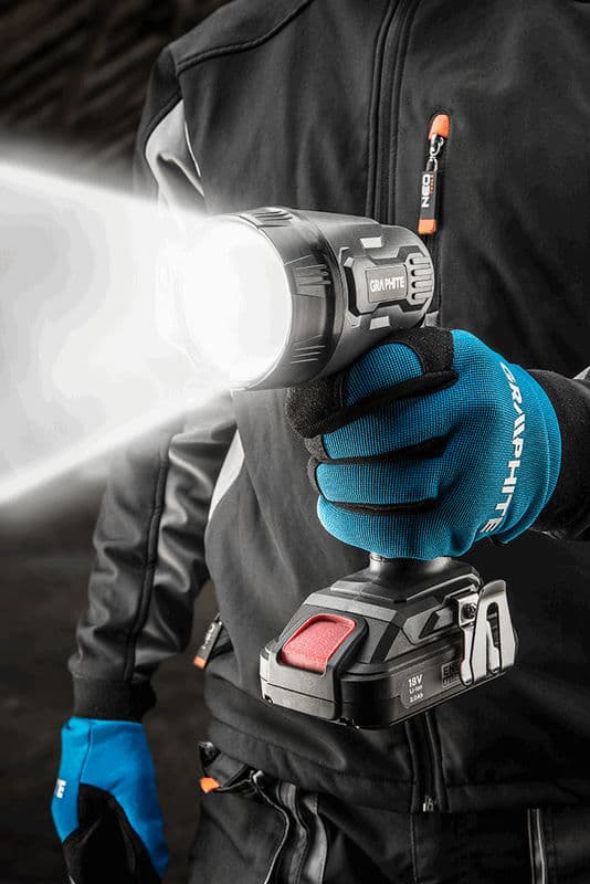 Akumulatorska svetilka GRAPHITE Energy+ 18V, Li-Ion, LED 2