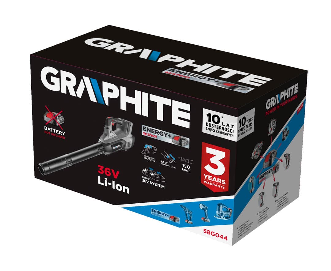 GRAPHITE akumulatorska pihalnik listja Energy+ 36V 6
