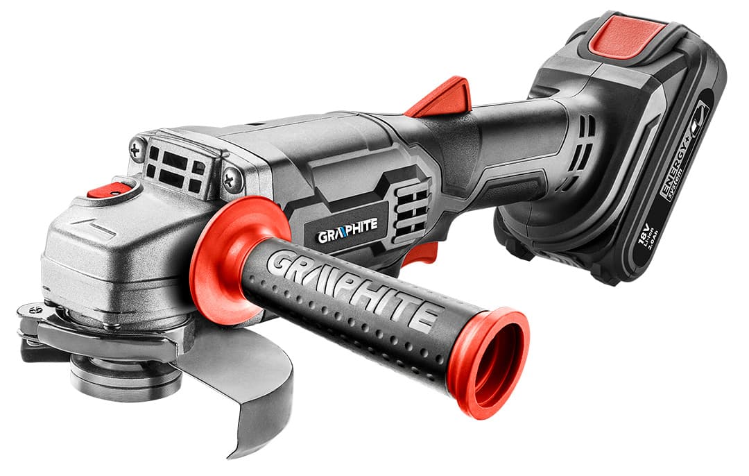 Akumulatorski kotni brusilnik GRAPHITE Energy+ 18V, 125 mm 3