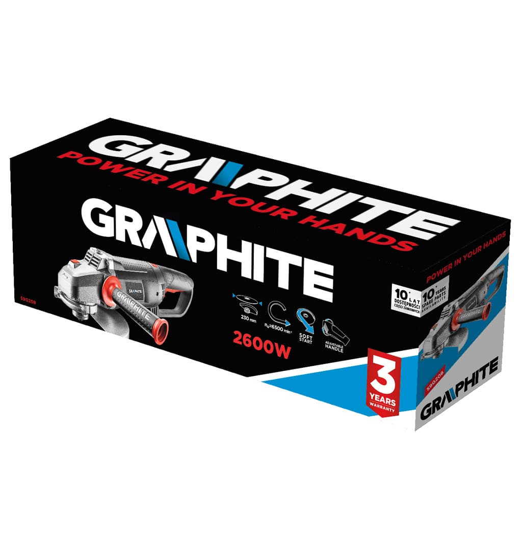 GRAPHITE Kotna brusilka 2600W, 230 mm 3