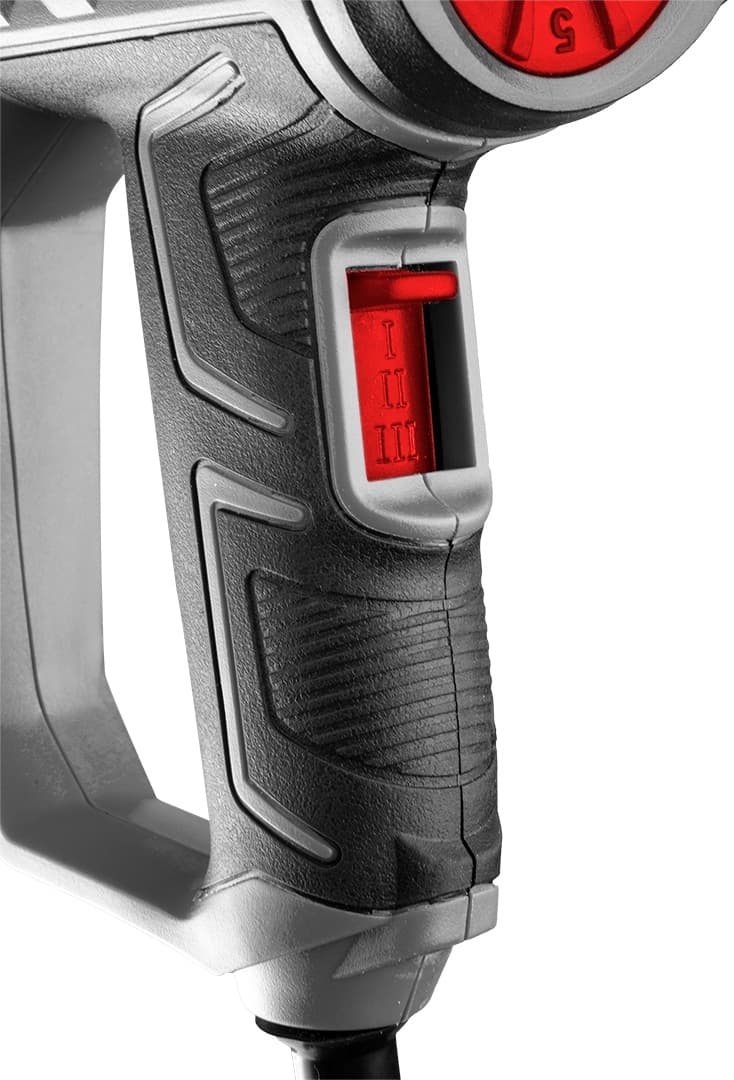 GRAPHITE vroč zrak piha pištola 2000W, LCD, kovček 3