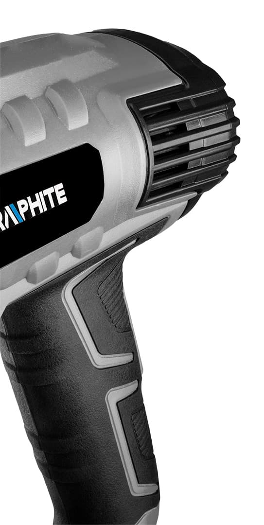 GRAPHITE vroč zrak piha pištola 2000W, LCD, kovček 5