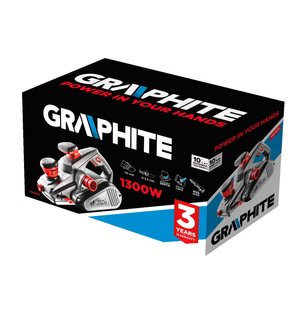 Električni skobeljnik GRAPHITE 1300W, 110 mm 5