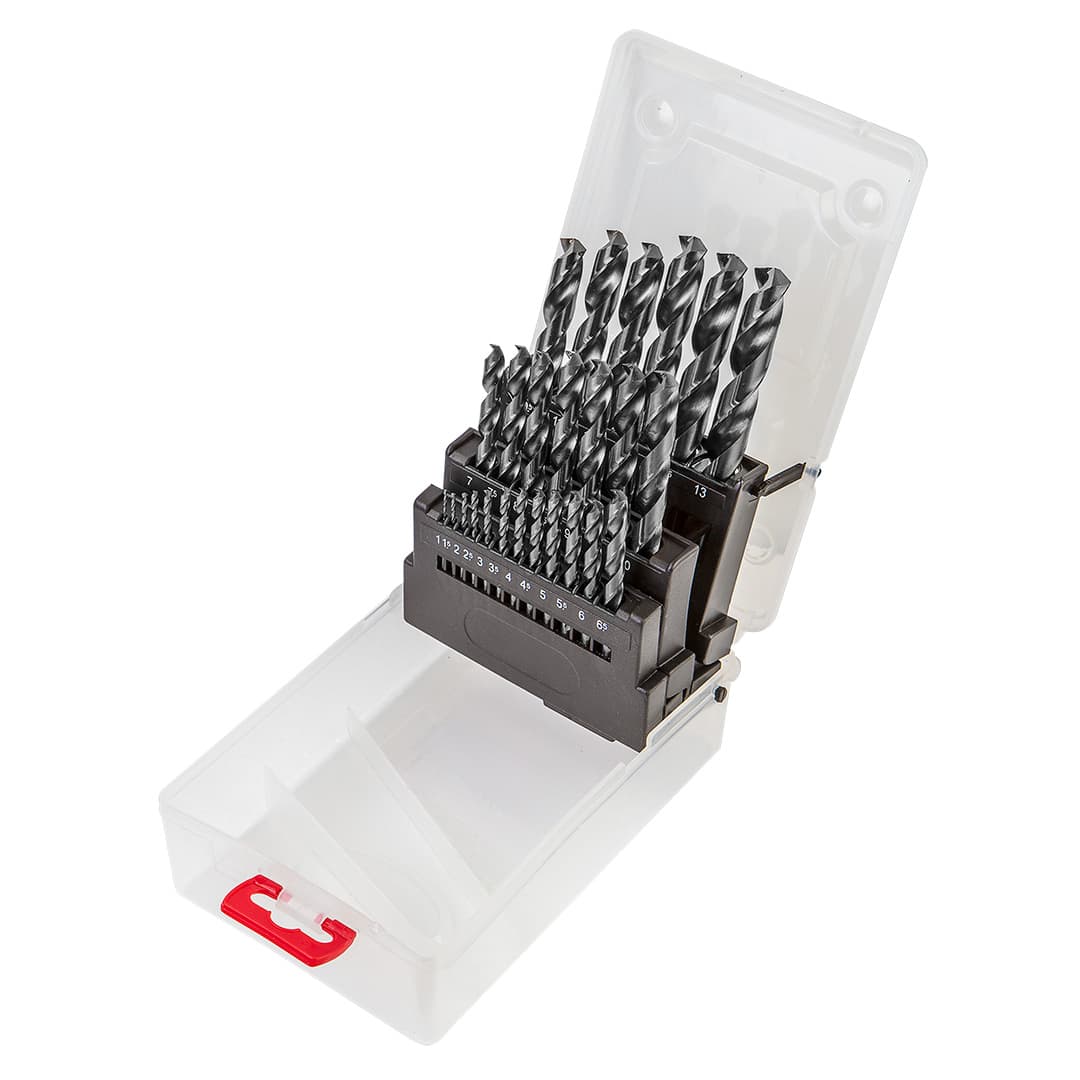 VERTO Set svedrov za kovino HSS-G, 1.0-13.0 mm, 25 kosov