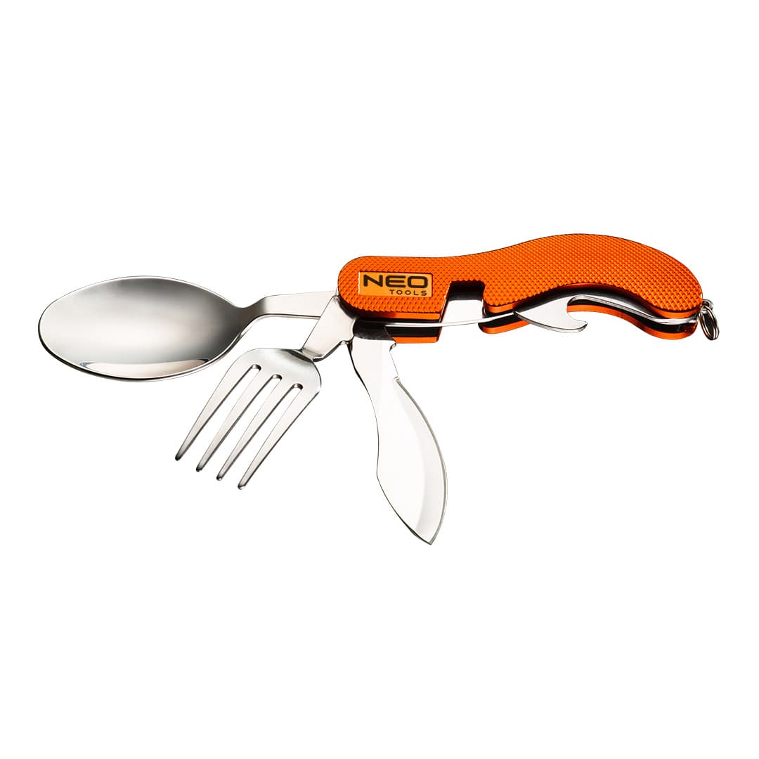 Večnamenski žepni nož NEO TOOLS, oranžen