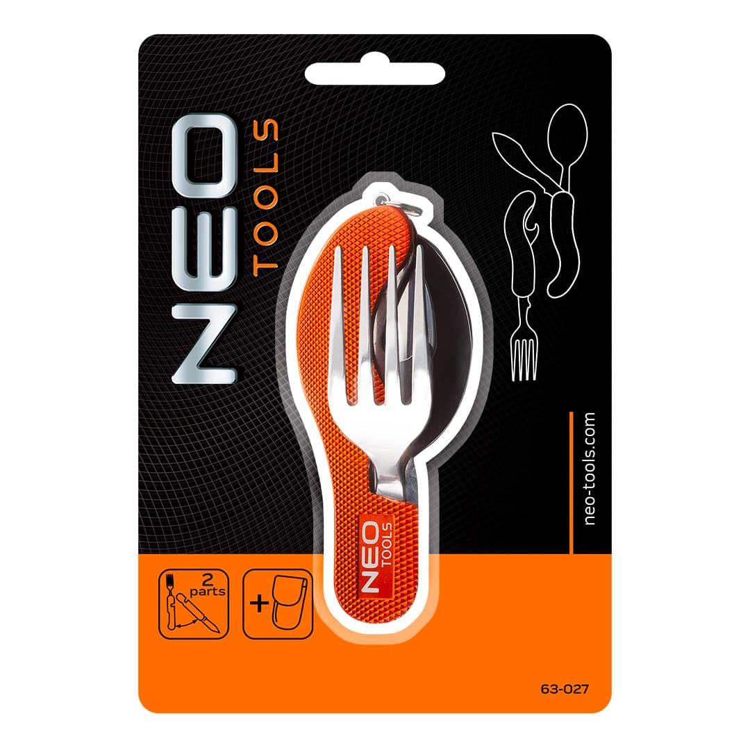 Večnamenski žepni nož NEO TOOLS, oranžen 5
