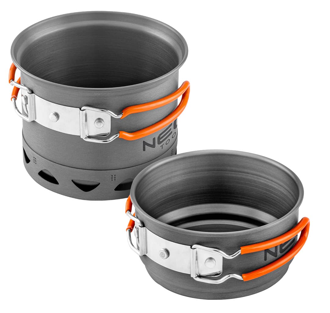 NEO TOOLS Turistični lonci 2v1 s hladilnikom + torba 2