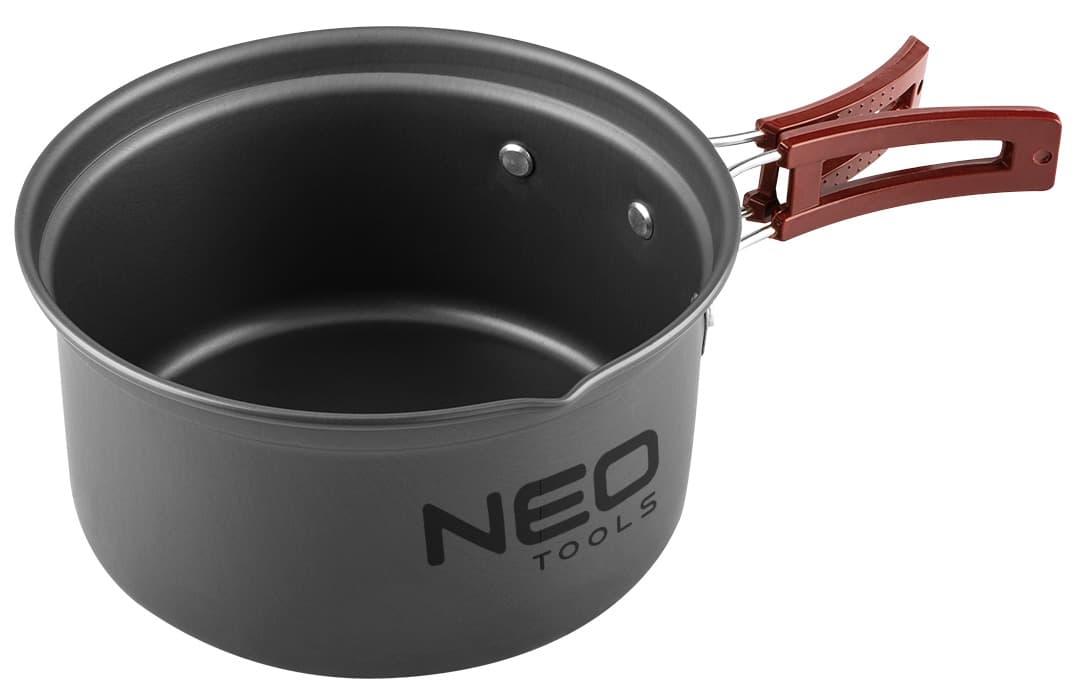 NEO TOOLS Turistična posoda 7v1 (lonc, ponev, krožnika, pripomočki) 4