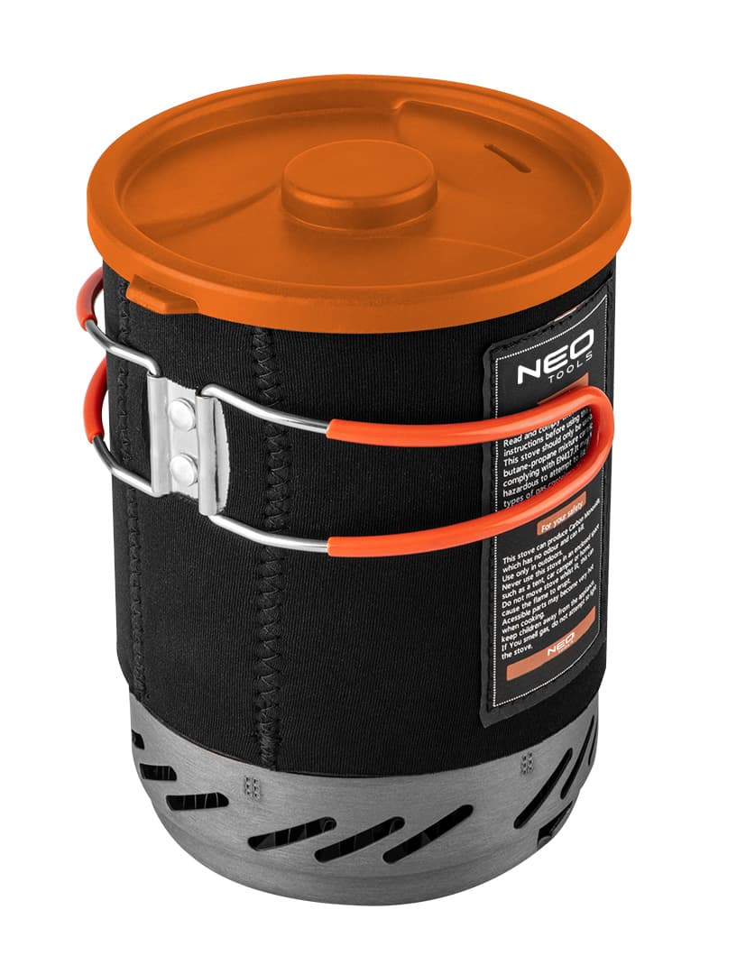 NEO TOOLS Turistična kuhalna enota (lonec + gorilnik) 8
