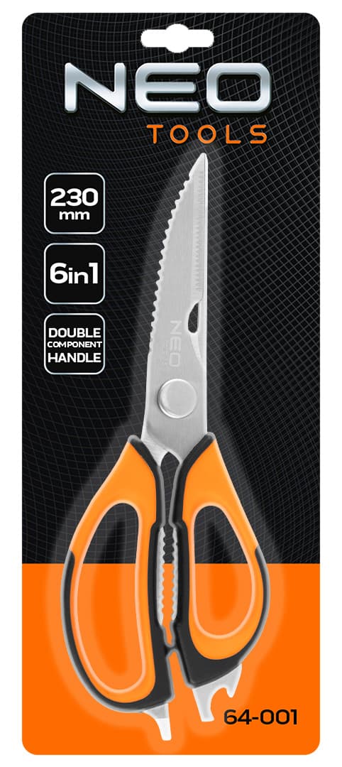 NEO TOOLS Večnamenske škarje 6 v 1, 230 mm 2