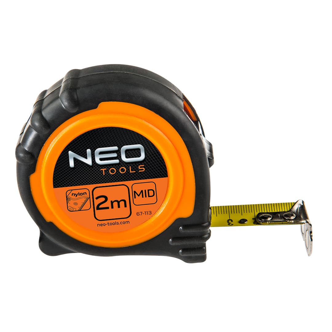 NEO TOOLS Jeklena merilna vrvica, 2 m x 16 mm, z magnetom