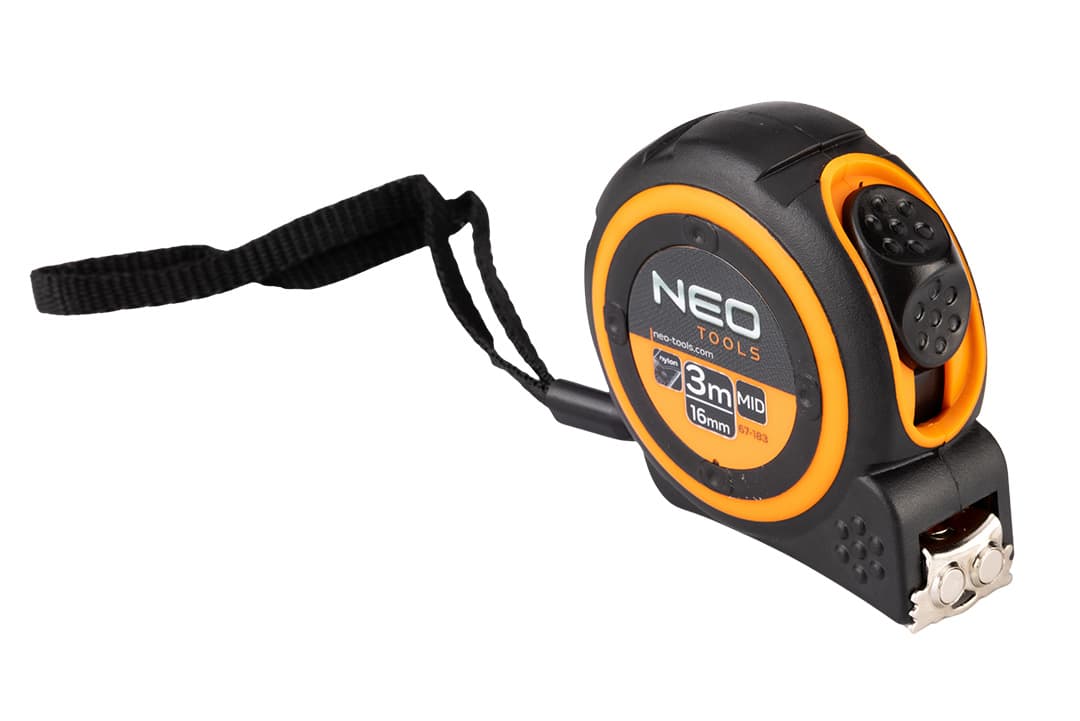 Merilni trak NEO TOOLS 3m x 16mm, jeklen, magnet 6