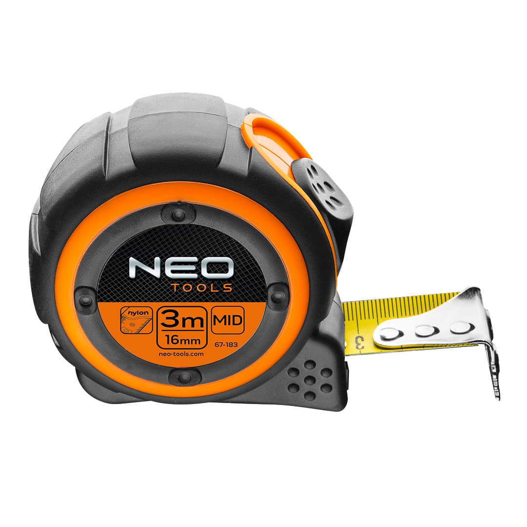 Merilni trak NEO TOOLS 3m x 16mm, jeklen, magnet