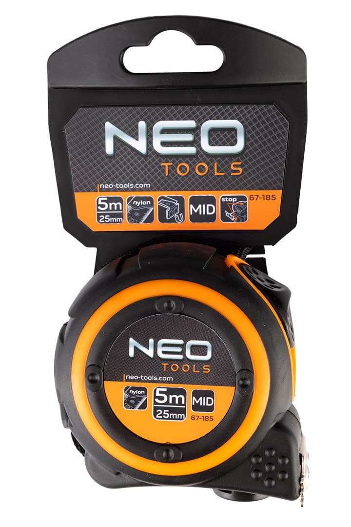 Merilni trak NEO TOOLS 5m x 25mm, jeklen, magnet 7