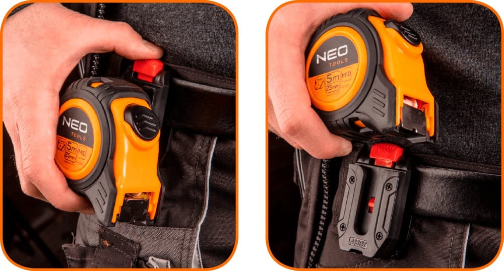 NEO TOOLS Jeklena merilna vrvica, 3 m x 16 mm, samodejna blokada 2