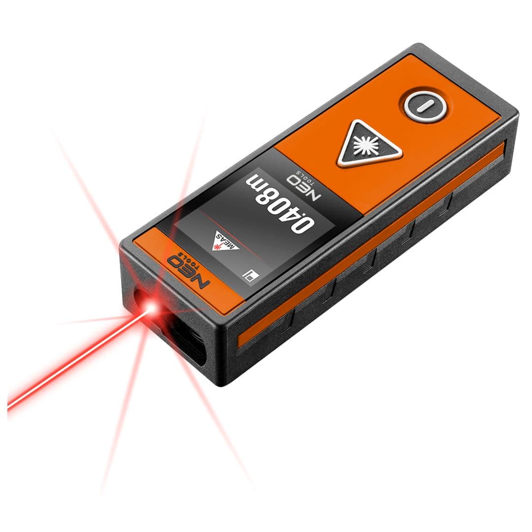 NEO TOOLS Laserski merilnik razdalje, do 40 m, barvni zaslon na dotik 4