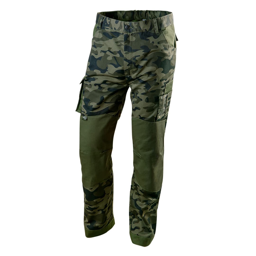 NEO TOOLS Delovne hlače CAMO, vel. S