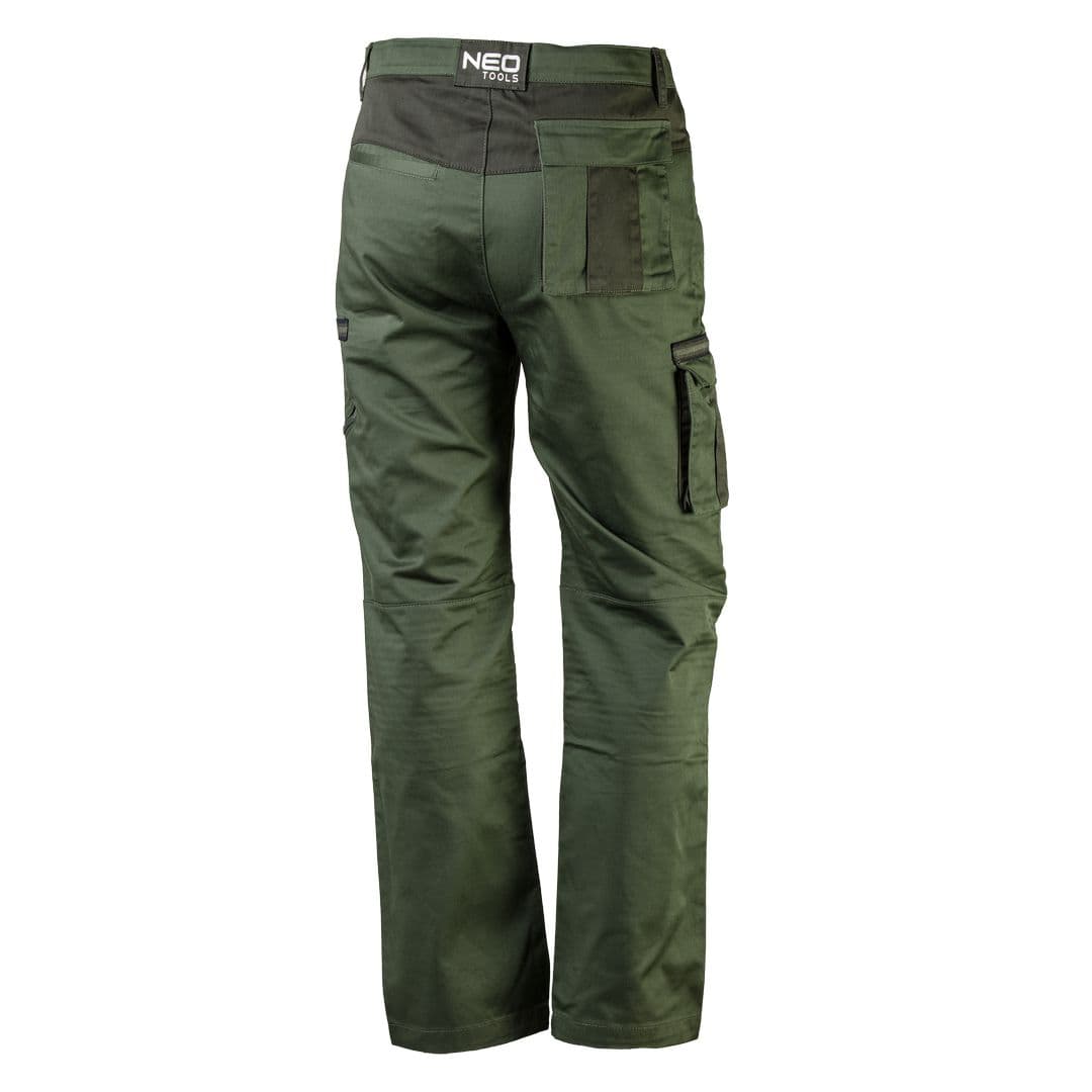 Delovne hlače NEO TOOLS CAMO olive, velikost M 6