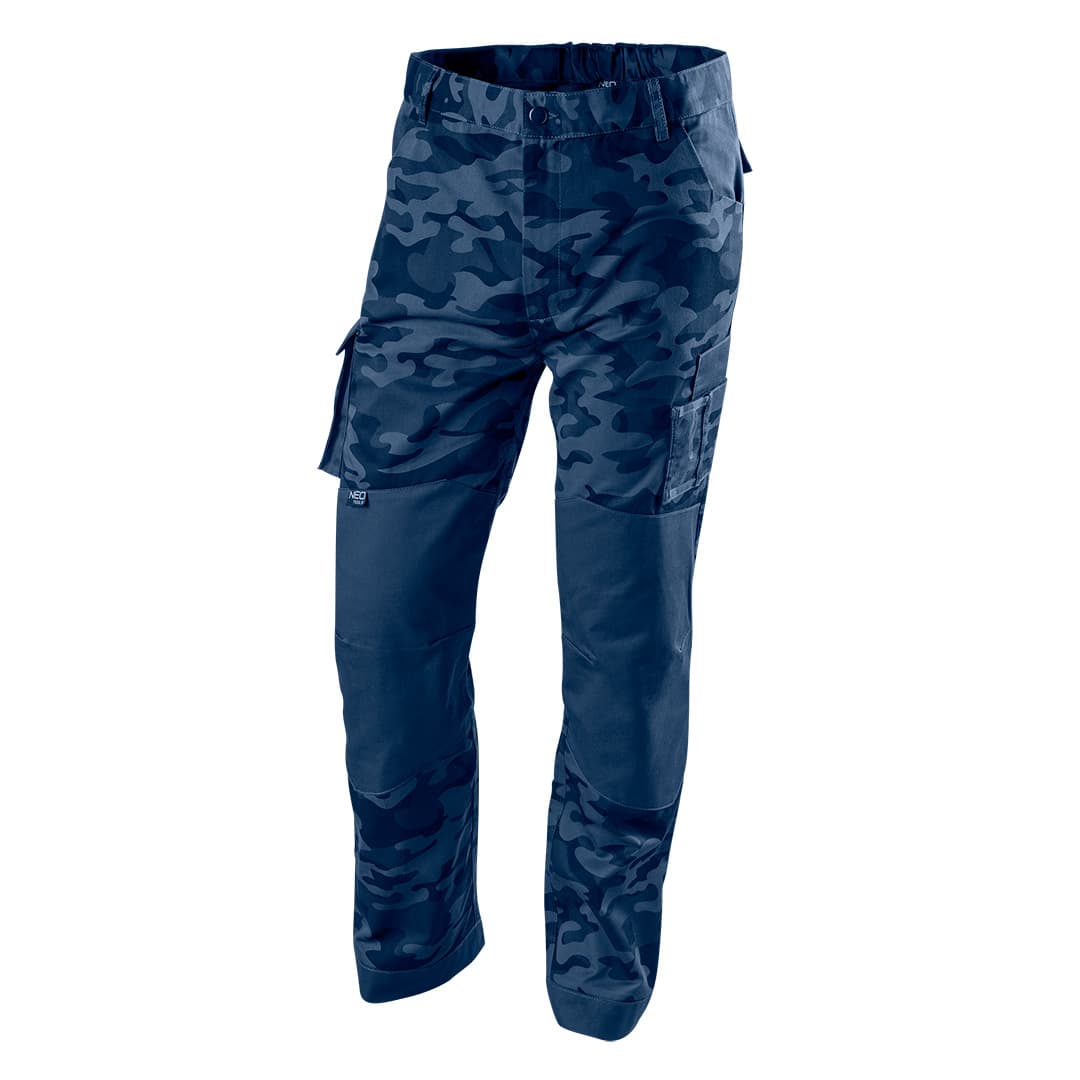 NEO TOOLS delovne hlače CAMO Navy, vel. L