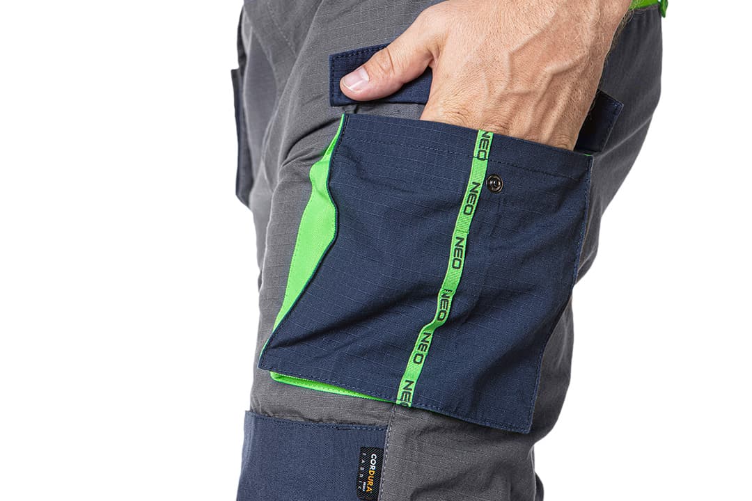 Delovne hlače NEO TOOLS PREMIUM, bombaž, ripstop, vel. XS 8