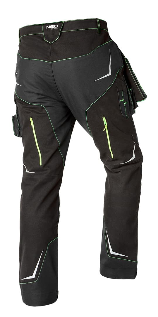 NEO TOOLS Delovne hlače Premium PRO, črne, vel. XL 2