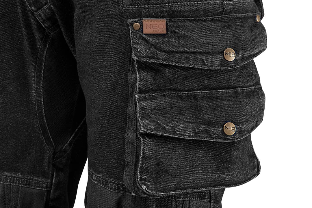 NEO TOOLS DENIM delovne hlače, črne, vel. S 2