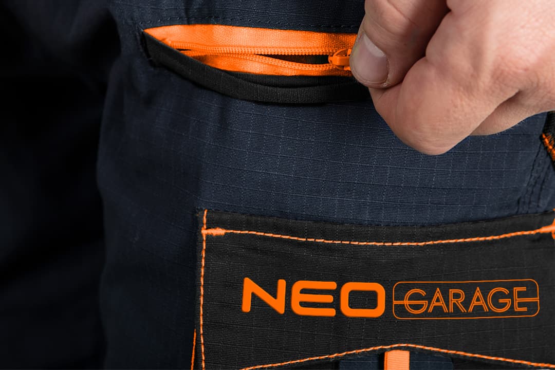 Delovne hlače NEO TOOLS Neo Garage, 100% bombaž ripstop, vel. S 5