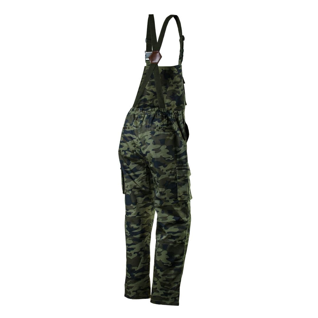 Delovne hlače z naramnicami NEO TOOLS CAMO M, velikost L 7