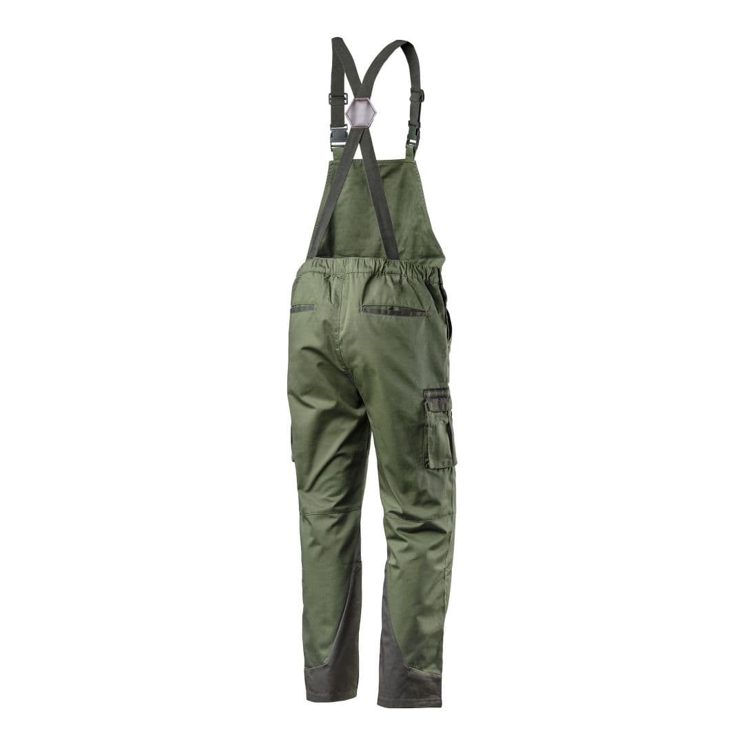 Delovne hlače z naramnicami NEO TOOLS CAMO olive, velikost S 7
