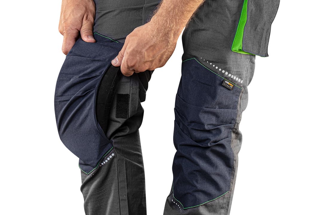 NEO TOOLS delovne hlače z naramnicami PREMIUM S, ripstop 2
