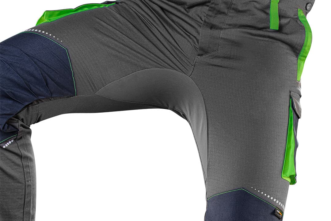 NEO TOOLS delovne hlače z naramnicami PREMIUM S, ripstop 4