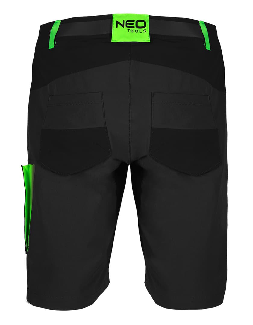Moške kratke delovne hlače PREMIUM 4-way stretch, črne, vel. M 2