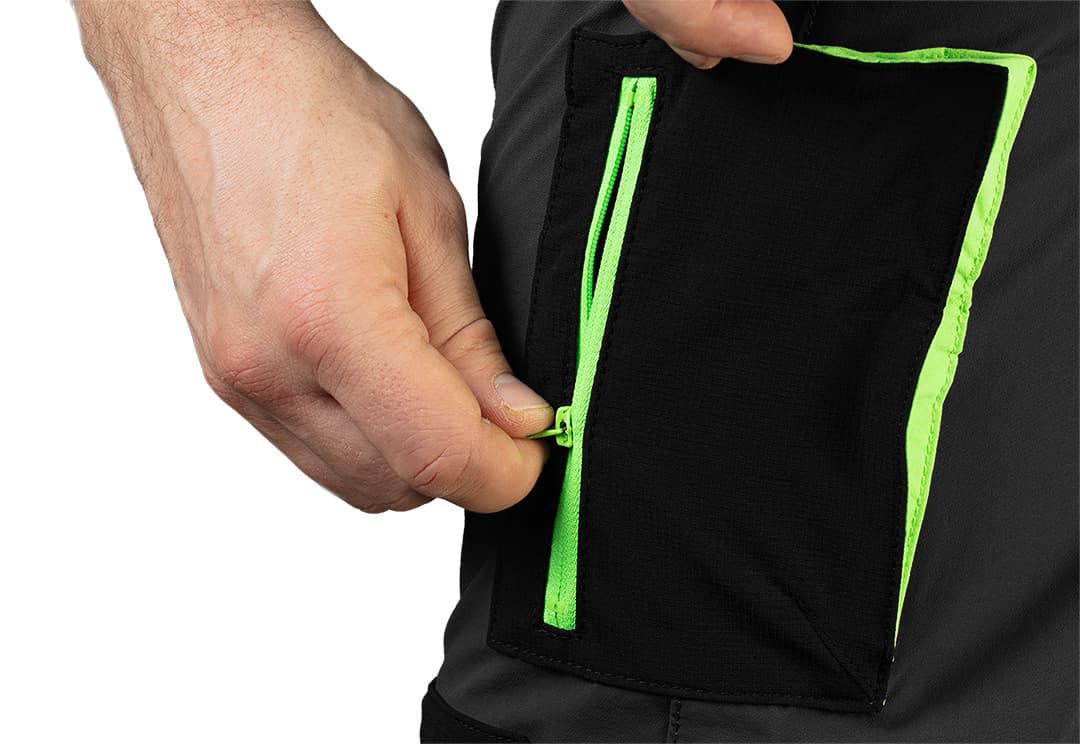 Moške kratke delovne hlače PREMIUM 4-way stretch, črne, vel. M 3