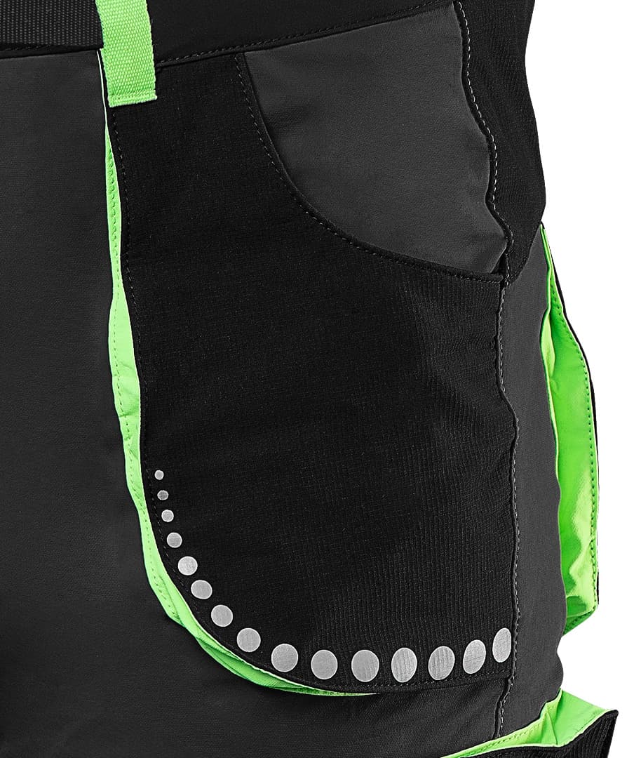 Moške kratke delovne hlače PREMIUM 4-way stretch, črne, vel. M 5