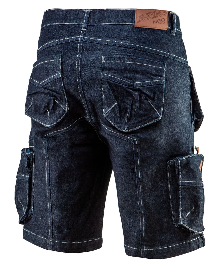 NEO TOOLS Kratke delovne hlače DENIM, M 6