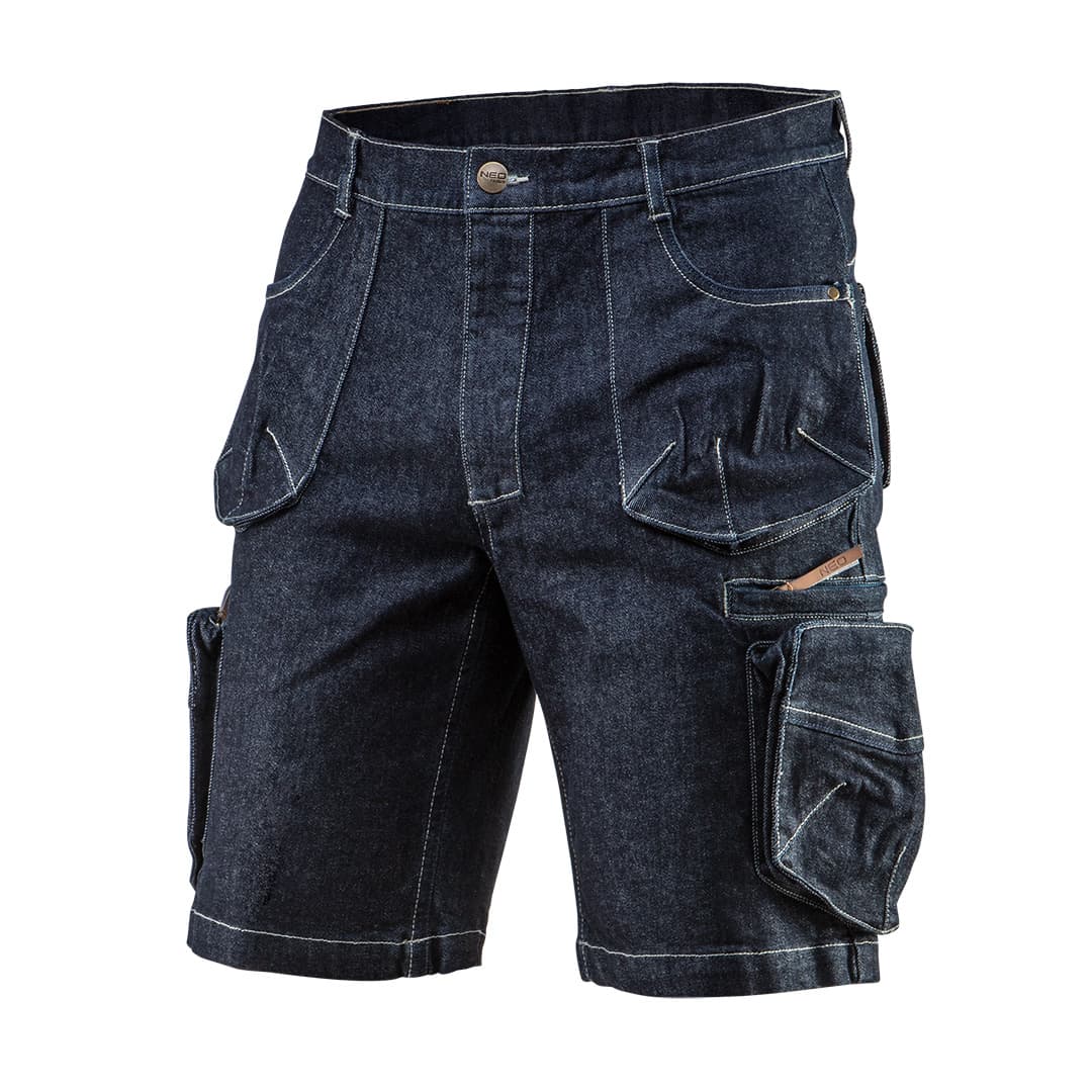 NEO TOOLS Kratke delovne hlače DENIM, M