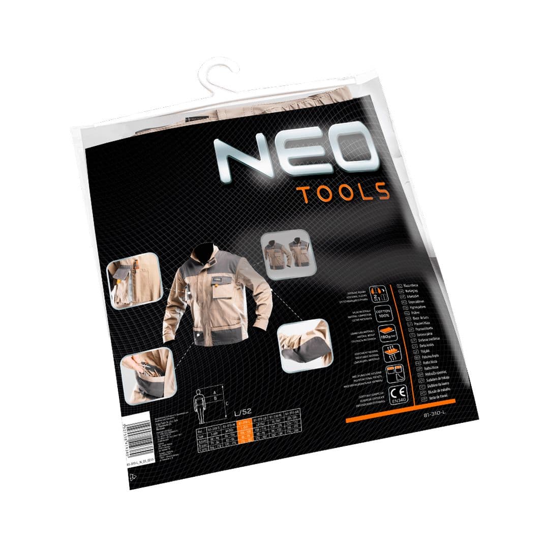 Delovna bluza 2v1 COTTON NEO TOOLS, velikost S/48 2