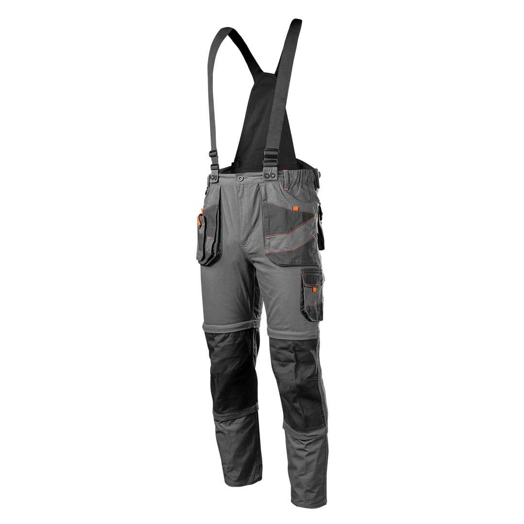 NEO TOOLS Delovne hlače COTTON Slim 6v1, 100% bombaž, vel. M