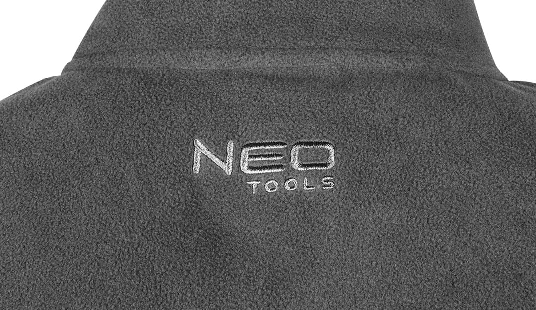 NEO TOOLS Polar flis jopa, grafitna, S 3