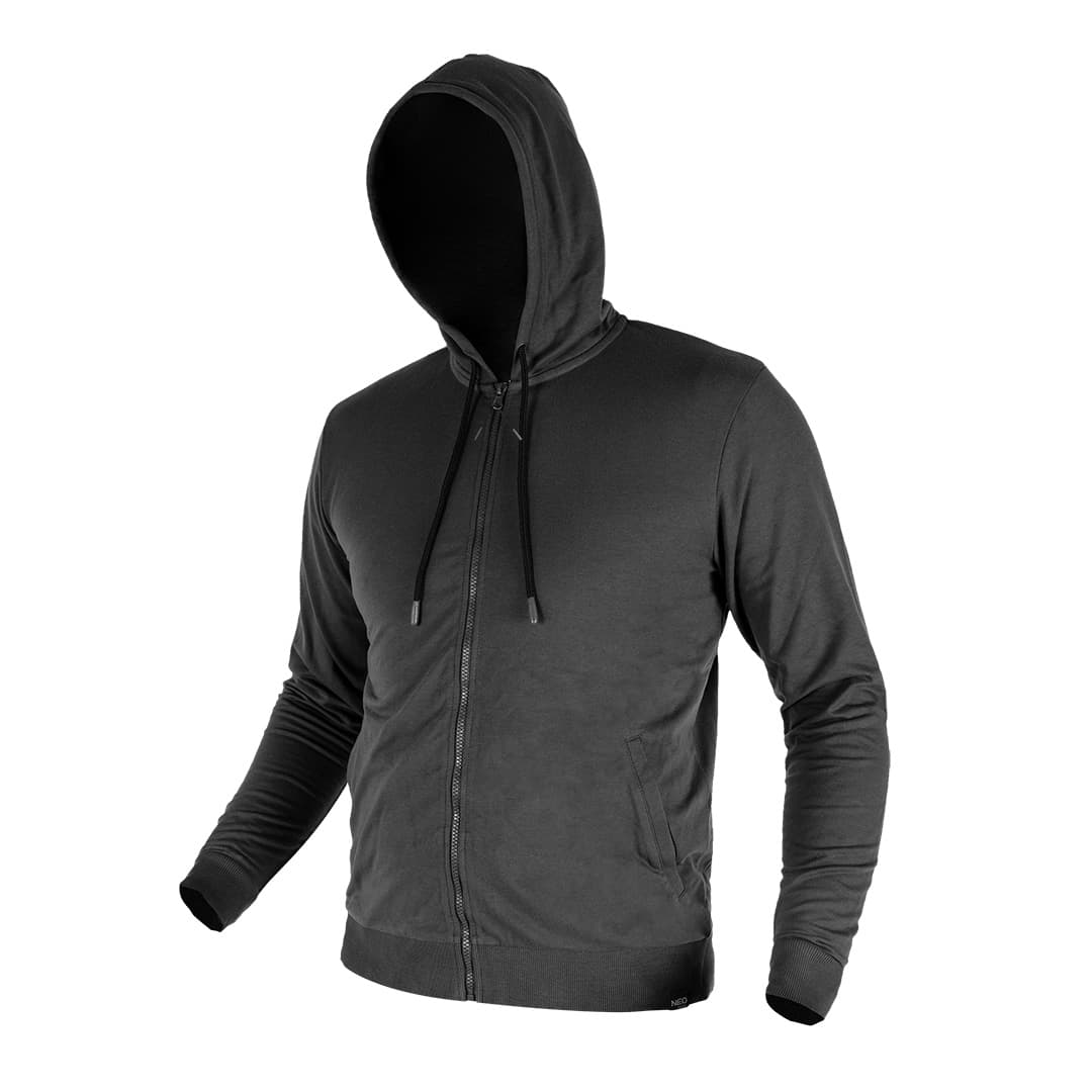 NEO TOOLS COMFORT Raztegljiva jopa s kapuco, siva, S