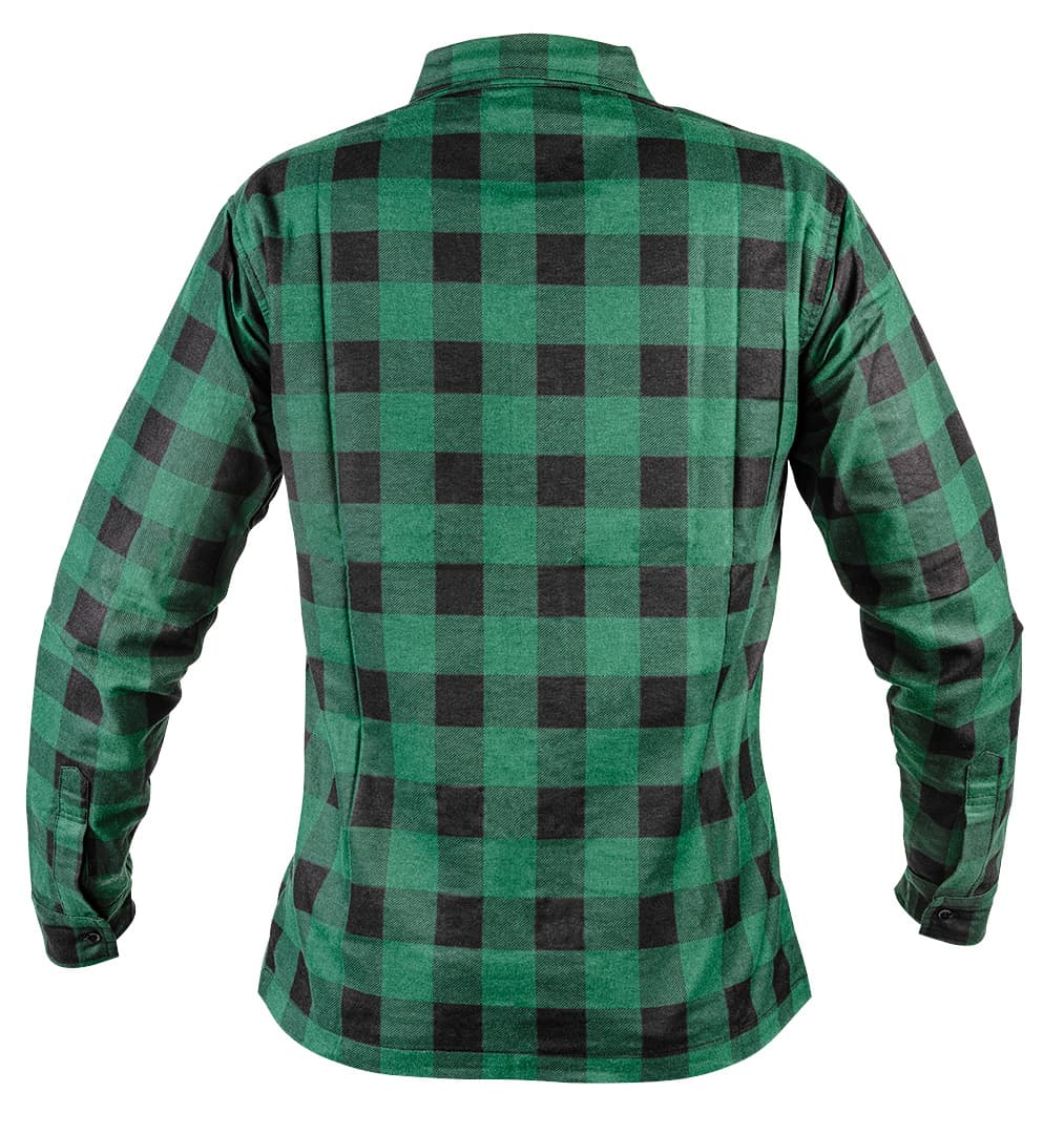 Koszula flanelowa NEO TOOLS, zielona, vel. S 4