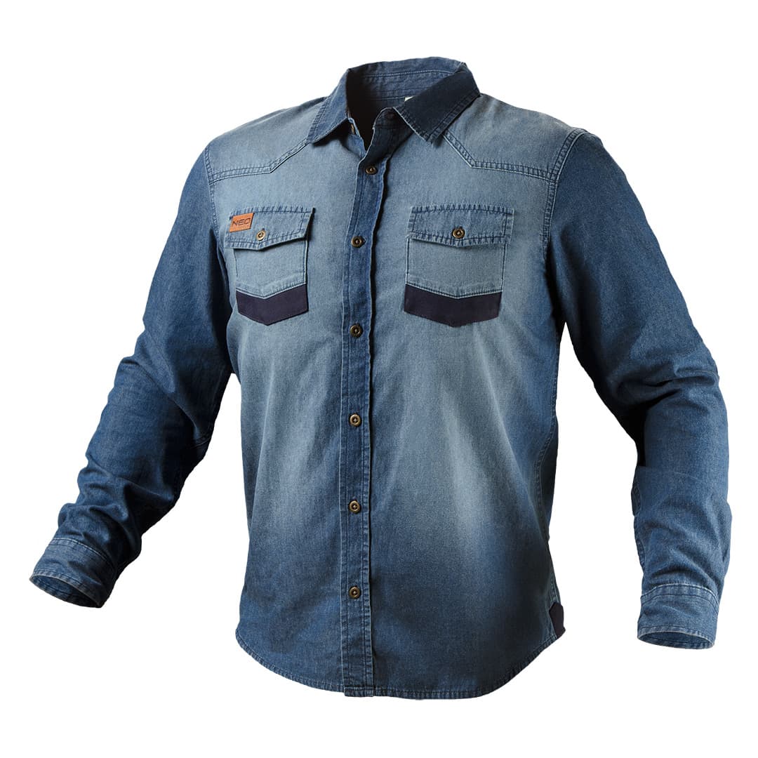 DENIM delovna srajca NEO TOOLS, velikost S