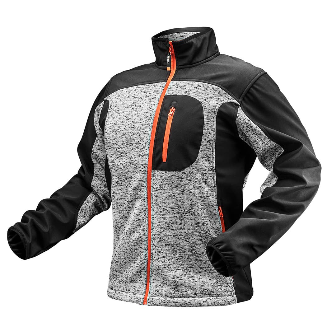 Delovna jopa softshell NEO TOOLS M, pletena z zadrgo