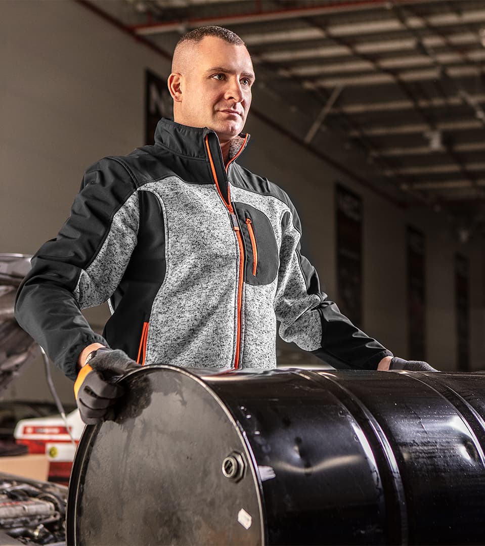Delovna jopa softshell NEO TOOLS M, pletena z zadrgo 3